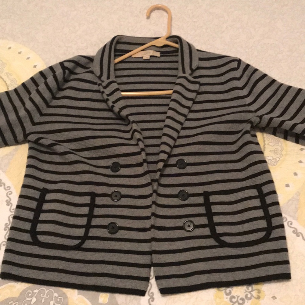 Women’s Loft Striped Cotton Blazer